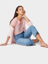 Gestreiftes T-Shirt - Frauen - rose white stripe Gestreiftes T-Shirt - Frauen - rose white stripe - 3 - TOM TAILOR Denim