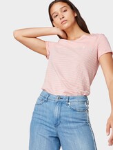 Gestreiftes T-Shirt - Frauen - rose white stripe Gestreiftes T-Shirt - Frauen - rose white stripe - 5 - TOM TAILOR Denim