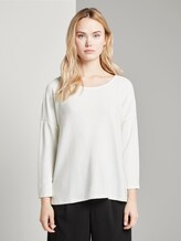 Langarmshirt mit Schleife am Rücken - Frauen - Off White Langarmshirt mit Schleife am Rücken - Frauen - Off White - 1 - TOM TAILOR Denim