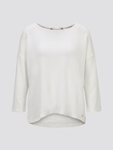 Langarmshirt mit Schleife am Rücken - Frauen - Off White Langarmshirt mit Schleife am Rücken - Frauen - Off White - 7 - TOM TAILOR Denim