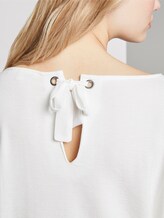 Langarmshirt mit Schleife am Rücken - Frauen - Off White Langarmshirt mit Schleife am Rücken - Frauen - Off White - 9 - TOM TAILOR Denim