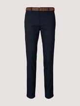 Strukturierte Chino Hose mit Gürtel - Männer - navy grindel mix Strukturierte Chino Hose mit Gürtel - Männer - navy grindel mix - 7 - TOM TAILOR Denim