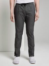 Jogginghose Cropped mit Musterung - Männer - grey grindle houndstooth Jogginghose Cropped mit Musterung - Männer - grey grindle houndstooth - 1 - TOM TAILOR Denim