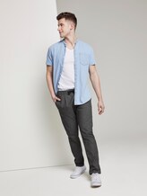 Jogginghose Cropped mit Musterung - Männer - grey grindle houndstooth Jogginghose Cropped mit Musterung - Männer - grey grindle houndstooth - 3 - TOM TAILOR Denim
