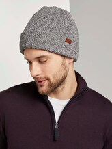Strickmütze in Ripp-Struktur - Männer - offwhite anthra mouline Strickmütze in Ripp-Struktur - Männer - offwhite anthra mouline - 5 - TOM TAILOR