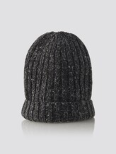 Gerippte Beanie - Männer - black grey nep structure Gerippte Beanie - Männer - black grey nep structure - 7 - TOM TAILOR