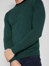 Schlichter Strickpullover - Männer - Midnight Forest Green Mélange Schlichter Strickpullover - Männer - Midnight Forest Green Mélange - 10 - TOM TAILOR