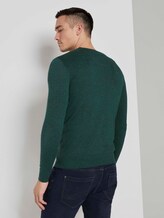 Schlichter Strickpullover - Männer - Midnight Forest Green Mélange Schlichter Strickpullover - Männer - Midnight Forest Green Mélange - 2 - TOM TAILOR