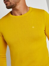 Schlichter Strickpullover - Männer - Californian Yellow Schlichter Strickpullover - Männer - Californian Yellow - 9 - TOM TAILOR