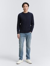 Schlichter Strickpullover - Männer - Knitted Navy Melange Schlichter Strickpullover - Männer - Knitted Navy Melange - 3 - TOM TAILOR