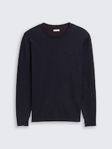 Schlichter Strickpullover - Männer - Knitted Navy Melange Schlichter Strickpullover - Männer - Knitted Navy Melange - 7 - TOM TAILOR