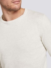 Schlichter Strickpullover - Männer - Light Medium Grey Melange Schlichter Strickpullover - Männer - Light Medium Grey Melange - 9 - TOM TAILOR