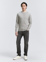 Schlichter Strickpullover - Männer - Light Soft Grey Melange Schlichter Strickpullover - Männer - Light Soft Grey Melange - 3 - TOM TAILOR