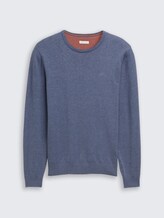 Schlichter Strickpullover - Männer - vintage indigo blue melange Schlichter Strickpullover - Männer - vintage indigo blue melange - 7 - TOM TAILOR