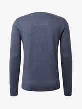 Schlichter Strickpullover - Männer - vintage indigo blue melange Schlichter Strickpullover - Männer - vintage indigo blue melange - 8 - TOM TAILOR