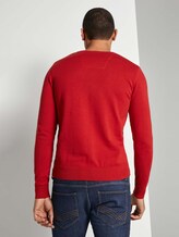 Schlichter Strickpullover - Männer - blood-orange Schlichter Strickpullover - Männer - blood-orange - 2 - TOM TAILOR