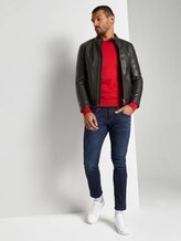Schlichter Strickpullover - Männer - blood-orange Schlichter Strickpullover - Männer - blood-orange - 3 - TOM TAILOR