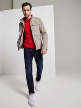 Schlichter Strickpullover - Männer - red melange Schlichter Strickpullover - Männer - red melange - 3 - TOM TAILOR