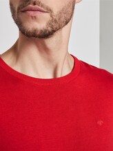 Schlichter Strickpullover - Männer - red melange Schlichter Strickpullover - Männer - red melange - 9 - TOM TAILOR