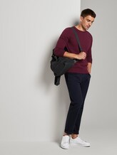 Schlichter Strickpullover - Männer - wine red melange Schlichter Strickpullover - Männer - wine red melange - 3 - TOM TAILOR