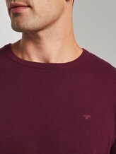 Schlichter Strickpullover - Männer - wine red melange Schlichter Strickpullover - Männer - wine red melange - 9 - TOM TAILOR