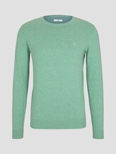 Schlichter Strickpullover - Männer - soft jade melange Schlichter Strickpullover - Männer - soft jade melange - 7 - TOM TAILOR