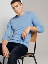 Schlichter Strickpullover - Männer - sunny sky melange Schlichter Strickpullover - Männer - sunny sky melange - 5 - TOM TAILOR