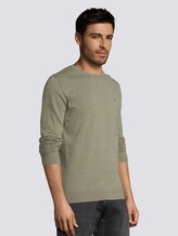 Schlichter Strickpullover - Männer - pale grey olive melange Schlichter Strickpullover - Männer - pale grey olive melange - 5 - TOM TAILOR