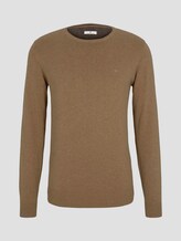Schlichter Strickpullover - Männer - active tabacco melange Schlichter Strickpullover - Männer - active tabacco melange - 7 - TOM TAILOR