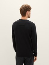 Schlichter Strickpullover - Männer - Black Schlichter Strickpullover - Männer - Black - 2 - TOM TAILOR