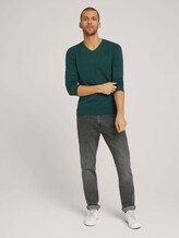 Basic Strickpullover - Männer - Midnight Forest Green Mélange Basic Strickpullover - Männer - Midnight Forest Green Mélange - 3 - TOM TAILOR