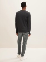 Basic Strickpullover - Männer - Black Grey Melange Basic Strickpullover - Männer - Black Grey Melange - 2 - TOM TAILOR