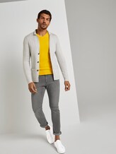 Basic Strickpullover - Männer - Californian-Yellow Basic Strickpullover - Männer - Californian-Yellow - 3 - TOM TAILOR