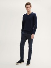 Basic Strickpullover - Männer - Knitted Navy Melange Basic Strickpullover - Männer - Knitted Navy Melange - 3 - TOM TAILOR