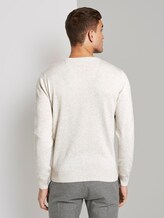 Basic Strickpullover - Männer - Light Medium Grey Melange Basic Strickpullover - Männer - Light Medium Grey Melange - 2 - TOM TAILOR