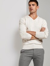 Basic Strickpullover - Männer - Light Medium Grey Melange Basic Strickpullover - Männer - Light Medium Grey Melange - 5 - TOM TAILOR