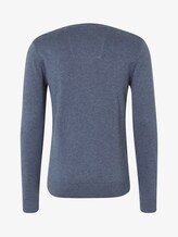 Basic Strickpullover - Männer - vintage indigo blue melange Basic Strickpullover - Männer - vintage indigo blue melange - 8 - TOM TAILOR