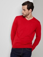 Schlichter Strickpullover - Männer - red melange Schlichter Strickpullover - Männer - red melange - 5 - TOM TAILOR