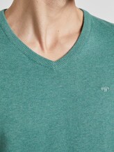 Schlichter Strickpullover - Männer - dusty teal green melange Schlichter Strickpullover - Männer - dusty teal green melange - 9 - TOM TAILOR