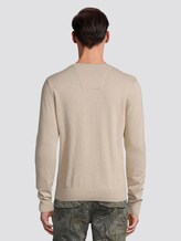 Basic Strickpullover - Männer - beige dark melange Basic Strickpullover - Männer - beige dark melange - 2 - TOM TAILOR