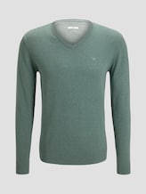 Eenvoudige gebreide trui - Mannen - dusty pale green melange Eenvoudige gebreide trui - Mannen - dusty pale green melange - 7 - TOM TAILOR