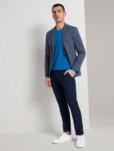 Basic Strickpullover - Männer - bright blue melange Basic Strickpullover - Männer - bright blue melange - 3 - TOM TAILOR