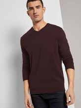 Basic Strickpullover - Männer - dark brown melange Basic Strickpullover - Männer - dark brown melange - 5 - TOM TAILOR
