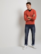 Basic Strickpullover - Männer - heated orange melange Basic Strickpullover - Männer - heated orange melange - 3 - TOM TAILOR