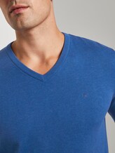 Basic Strickpullover - Männer - bright blue melange Basic Strickpullover - Männer - bright blue melange - 9 - TOM TAILOR