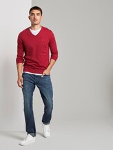Basic Strickpullover - Männer - spicy red melange Basic Strickpullover - Männer - spicy red melange - 3 - TOM TAILOR