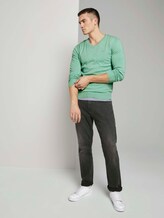 Basic Strickpullover - Männer - soft jade melange Basic Strickpullover - Männer - soft jade melange - 3 - TOM TAILOR