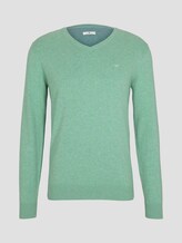 Basic Strickpullover - Männer - soft jade melange Basic Strickpullover - Männer - soft jade melange - 7 - TOM TAILOR