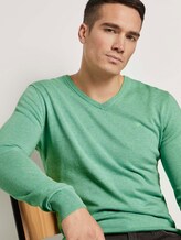Basic Strickpullover - Männer - soft jade melange Basic Strickpullover - Männer - soft jade melange - 9 - TOM TAILOR