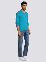 Basic Strickpullover - Männer - aqua sea blue melange Basic Strickpullover - Männer - aqua sea blue melange - 3 - TOM TAILOR